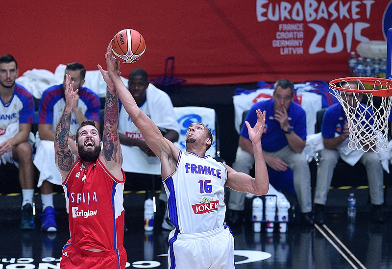 Miroslav Raduljica - Serbien - Rudy Gobert - Frankrig - Eurobasket 2015 - FIBA - Ciamillo-Castoria - Ciamillo