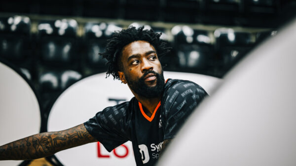 Tony Wroten under opvarmning for BK Vejen.