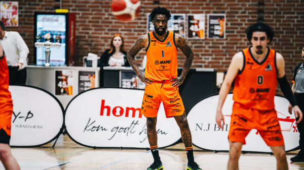 Tony Wroten i aktion for BK Vejen.