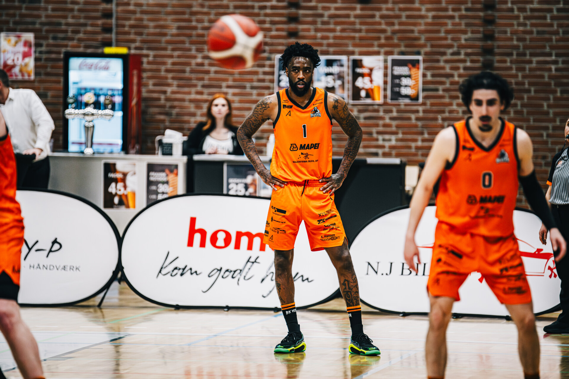 Tony Wroten i aktion for BK Vejen.