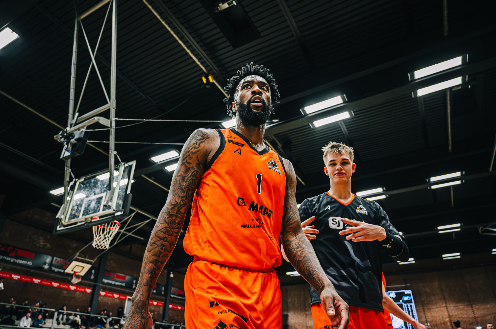 Tony Wroten i aktion for BK Vejen.